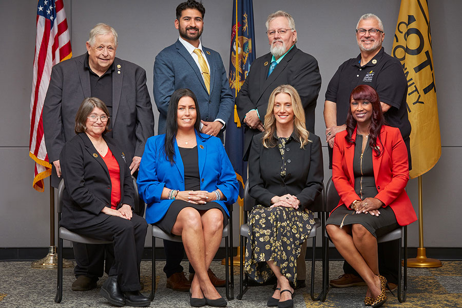 Mott Community College Board of Trustees and MCC President Shaunda Richardson-Snell