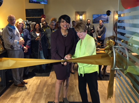 Ribbon Cutting for the Coffee Beanery