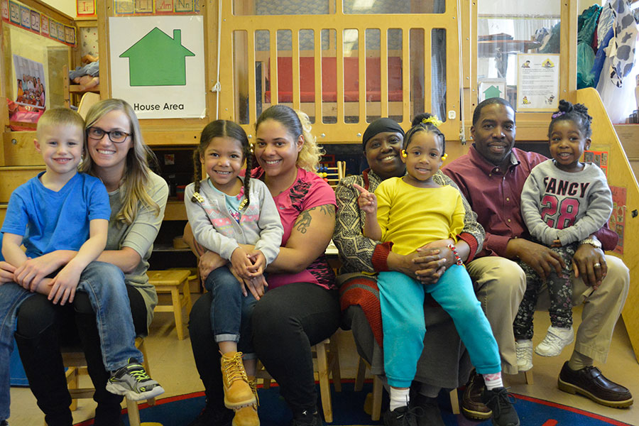 Parents and Children in the Early Childcare Learning Center