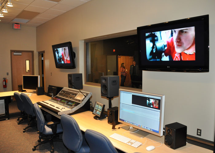 Control room of the TV Studio