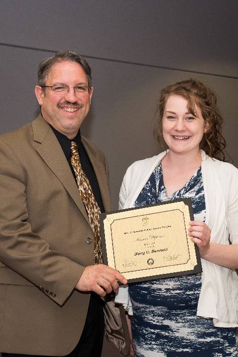 Student Receiving Award
