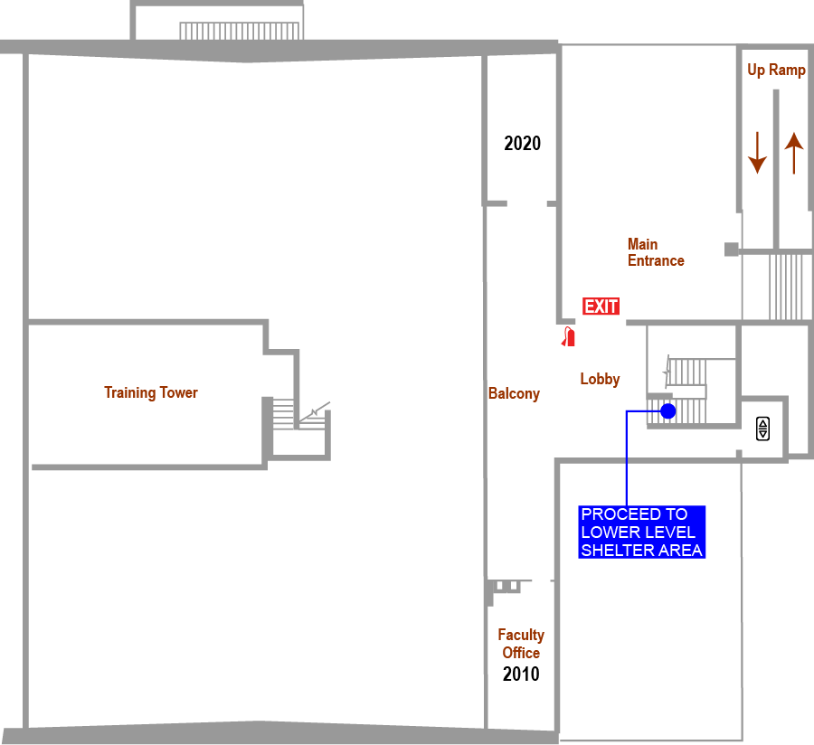 Durham Wellness and Physical Education Center Floor Plan Map