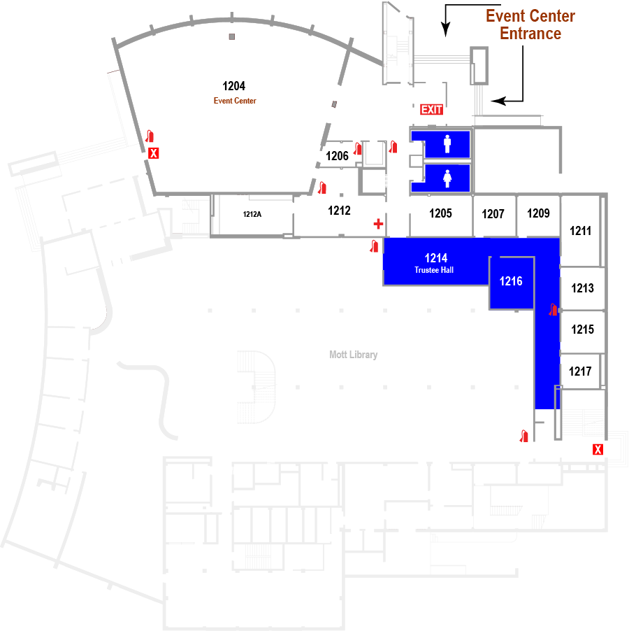 Event Center Floor Plan Map